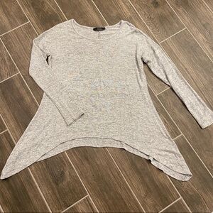 Dulcie - high low hem long sleeve knit sweater